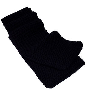 WOOL AND THE GANG NAVY BLUE KNIT SCARF | MENS SIZE 300CM